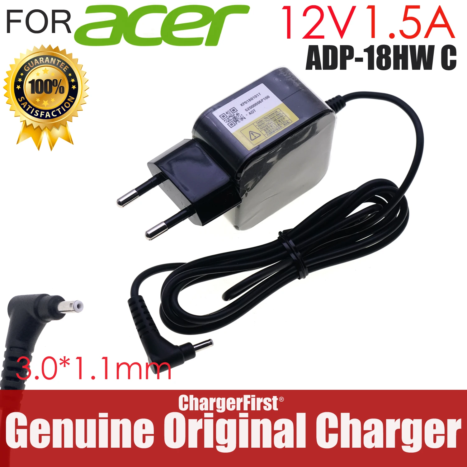 Genuine 12V 1.5A ADP-18HW C FOR Acer Iconia A500 G100 A501 A201 A101 A100 A200 Aspire Switch 10 SW5-015 AC adapter ADP-18TB C