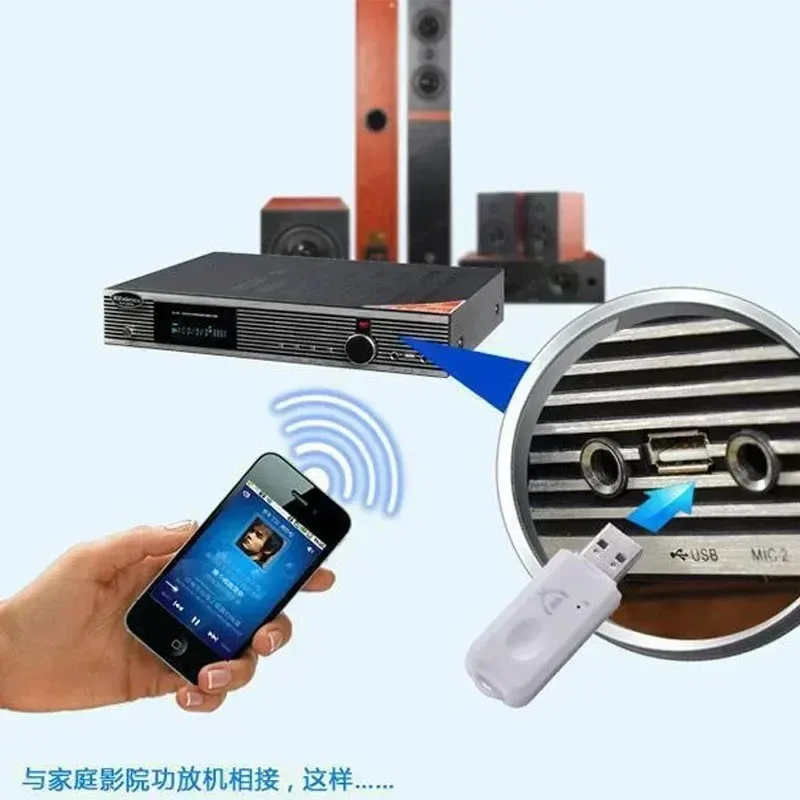 5.0 Adapter USB For Computer PC Bluetooth-Compatible Speaker Music Receiver USB Bluetooth-Compatible Adapter Handsfree Car Kit
