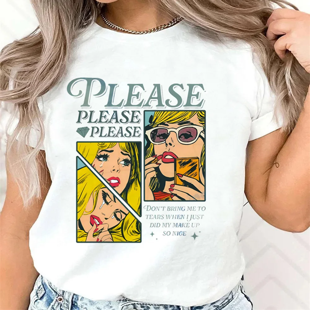 Sabrina Carpenter t shirt women manga harajuku Y2K Tee female designer clothing