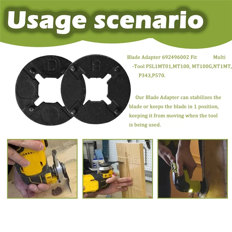 A76K For Ridgid Multi-Tool Blade Adapter 692496002 Replacement Blade Adapter For MT100G MT100 PSL1MT01 NT1MT