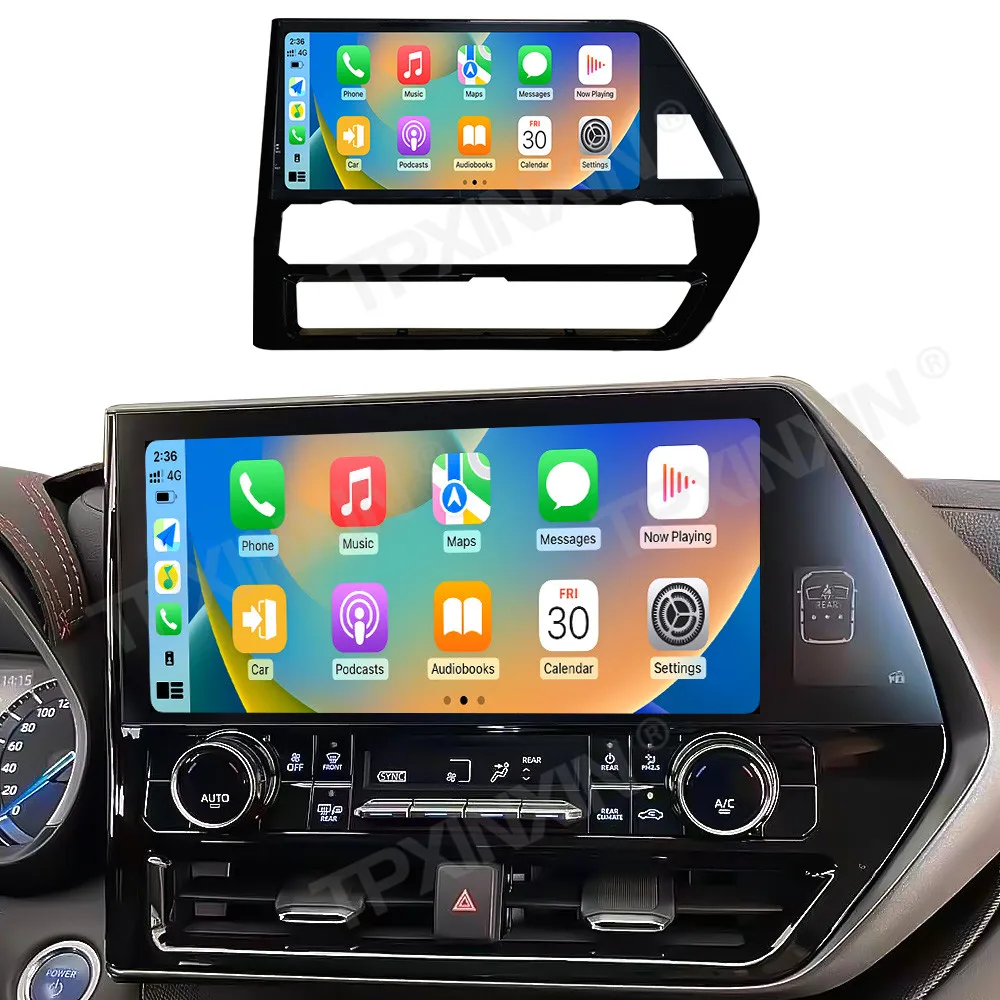 12.3 "autoradio pour Toyota Highlander couronne Kluger 2022 voiture lecteur vidéo multimédia stéréo Auto GPS Navigation Carplay autoradio