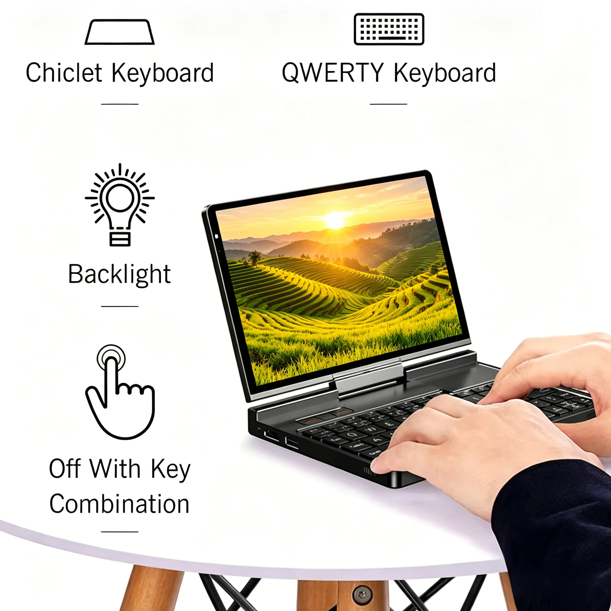 GPD Pocket 4 Rapid 2026, Mini PC Portátil de 8.8 Pulgadas con Procesador AMD AI 9 HX 370, 64 GB de RAM y 2 TB NVMe, Plegable 180° °   Laptop para la Velocidad