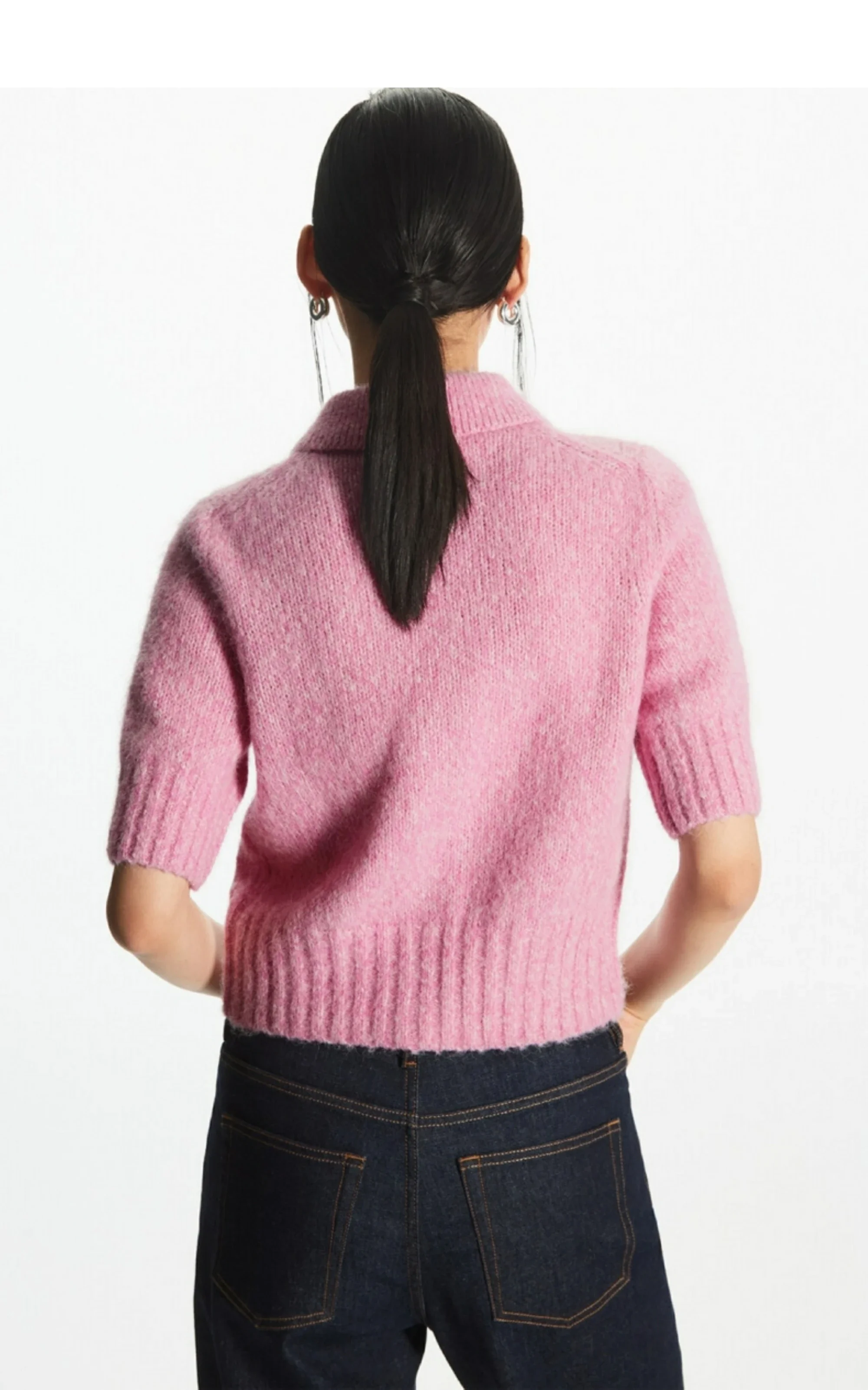 Ethereal kostuum 2025, nieuwe winterstijl van dames casual standaardstijl kort vest met korte mouwen van wolmix