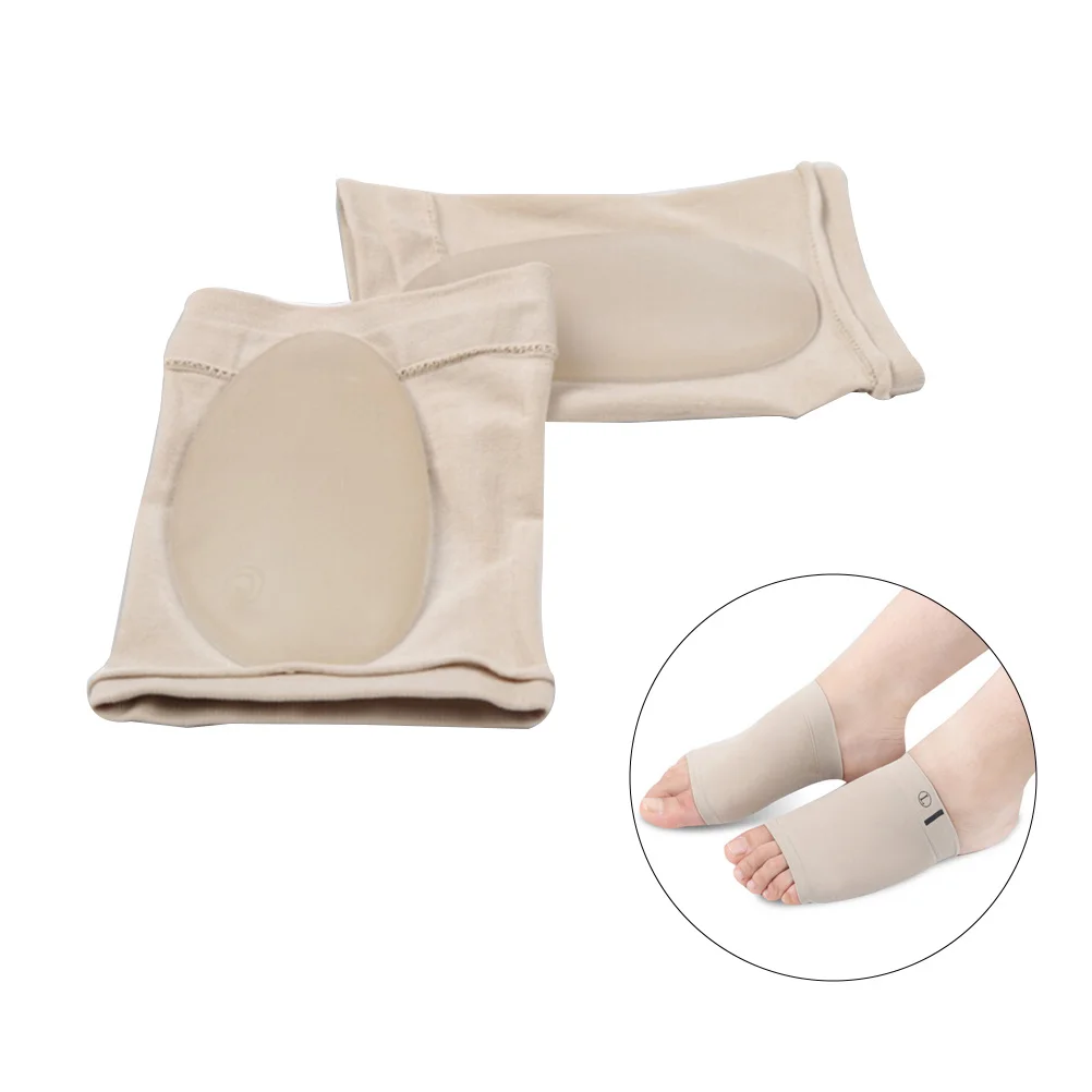 

Pair of Silica Gel Arch Supports Pads Elastic Flat Feet Insoles for Men Women Plantar Fasciitis Gel Socks Pain Relief