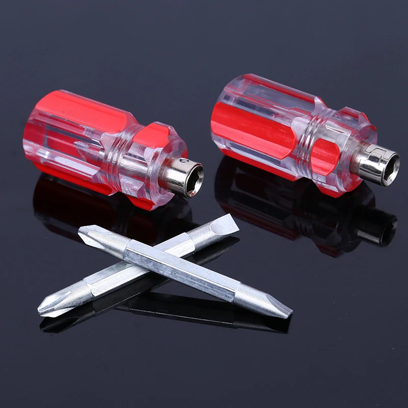 1Pcs Screwdriver Kit Set Mini Small Portable Radish Head Screw Driver Slotted Phillips Repair Hand Hardware Tools Dual Purpose