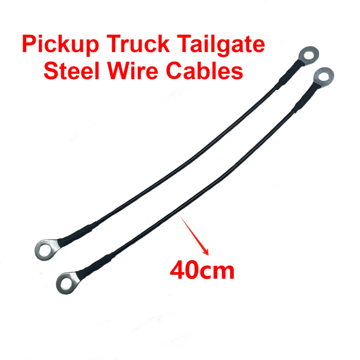 1Pc/2Pcs Pickup Truck Tailgate Support Cables Hitch Strap Pickup Truck Tailgate Steel Wire Cables for Universal Pickup Truck