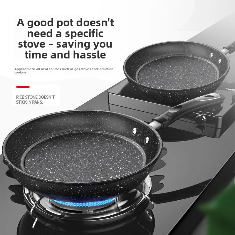 Mafestone Haushalts-Bratpfanne, Raucharme Pfannkuchenpfanne, Flache Steakpfanne, Universelle Antihaftpfanne für Alle Herdarten