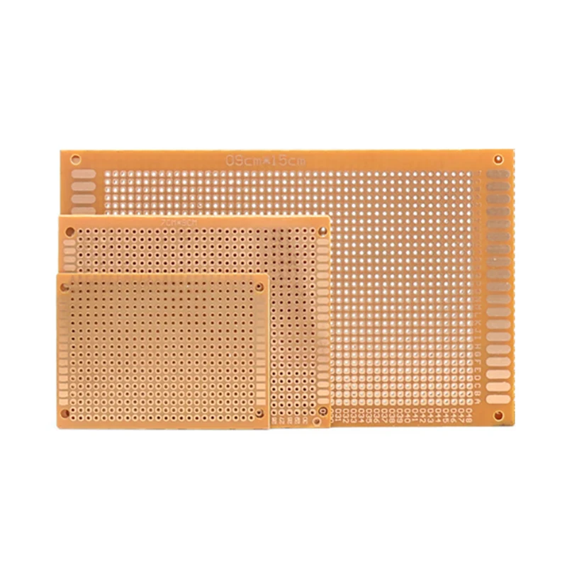 7x9 см 7*9 односторонняя макетная плата, универсальная доска, экспериментальная бакелитовая медная пластина, желтая 5*7 5x7 9x15