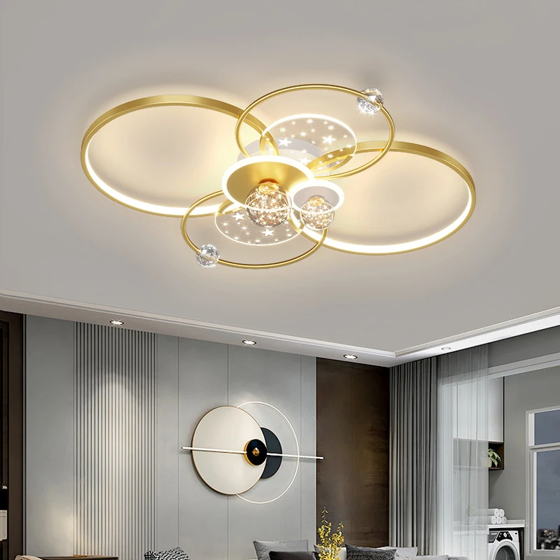 Light Luxury Bedroom Ceiling Lights Nordic Led Lamp Simple Modern Atmosphere Room Aisle Creative House Hold Fixture AC85-265V