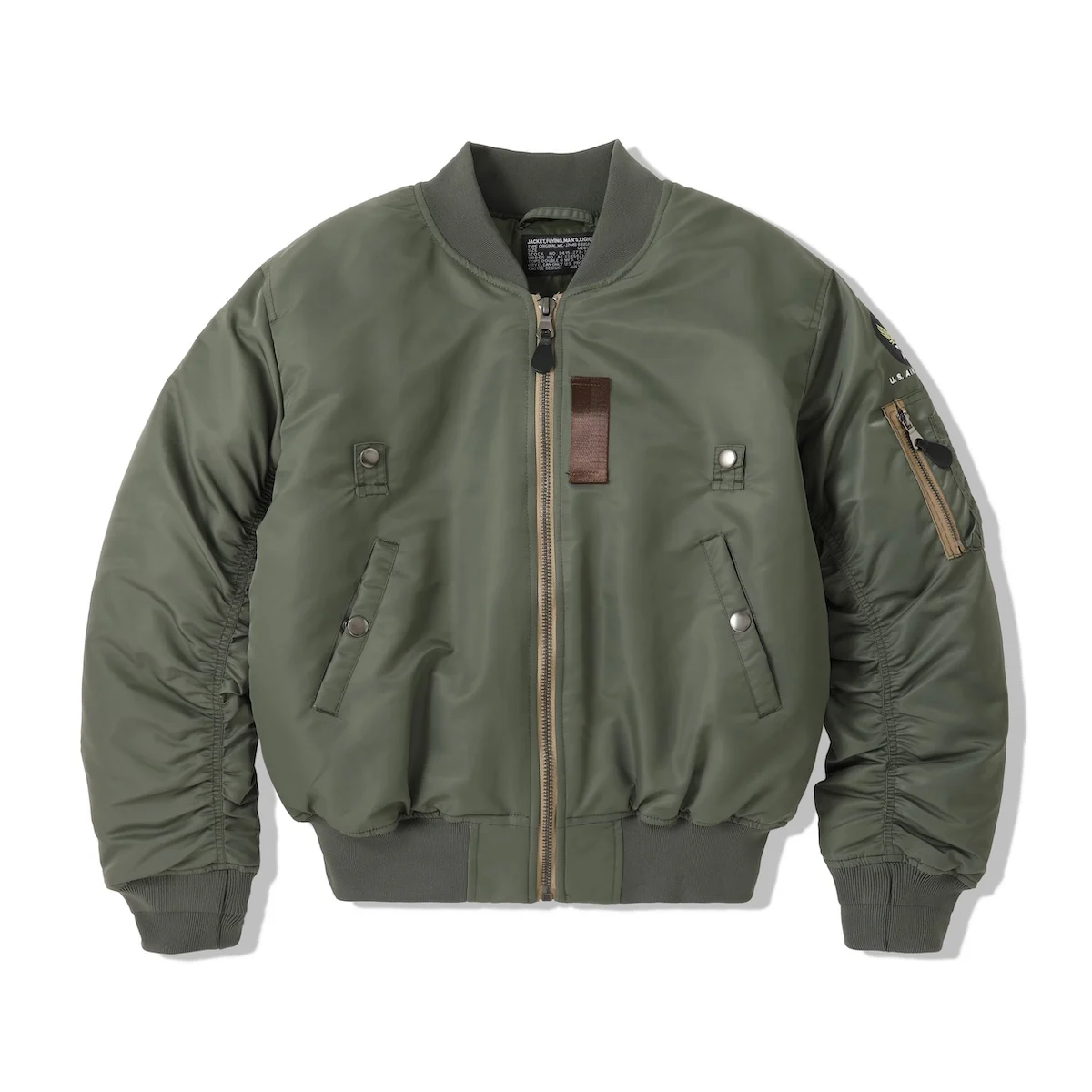 WII USAF William Gibson 2026 MA-1 Sage Green Winter Coat Pilot Nylon VTG Padded L2B Vintage JAPAN Bomber Flight Jacket For Men