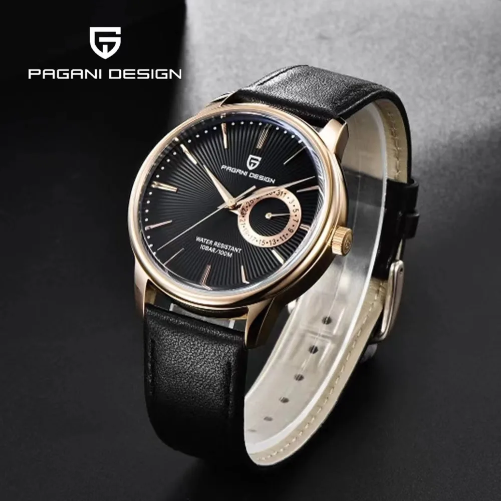 

PAGANI DESIGN Watch For Men Luxury Quartz Watch Waterproof Clock Date Dispaly Business Leather Strap Men Watch Reloj Hombre