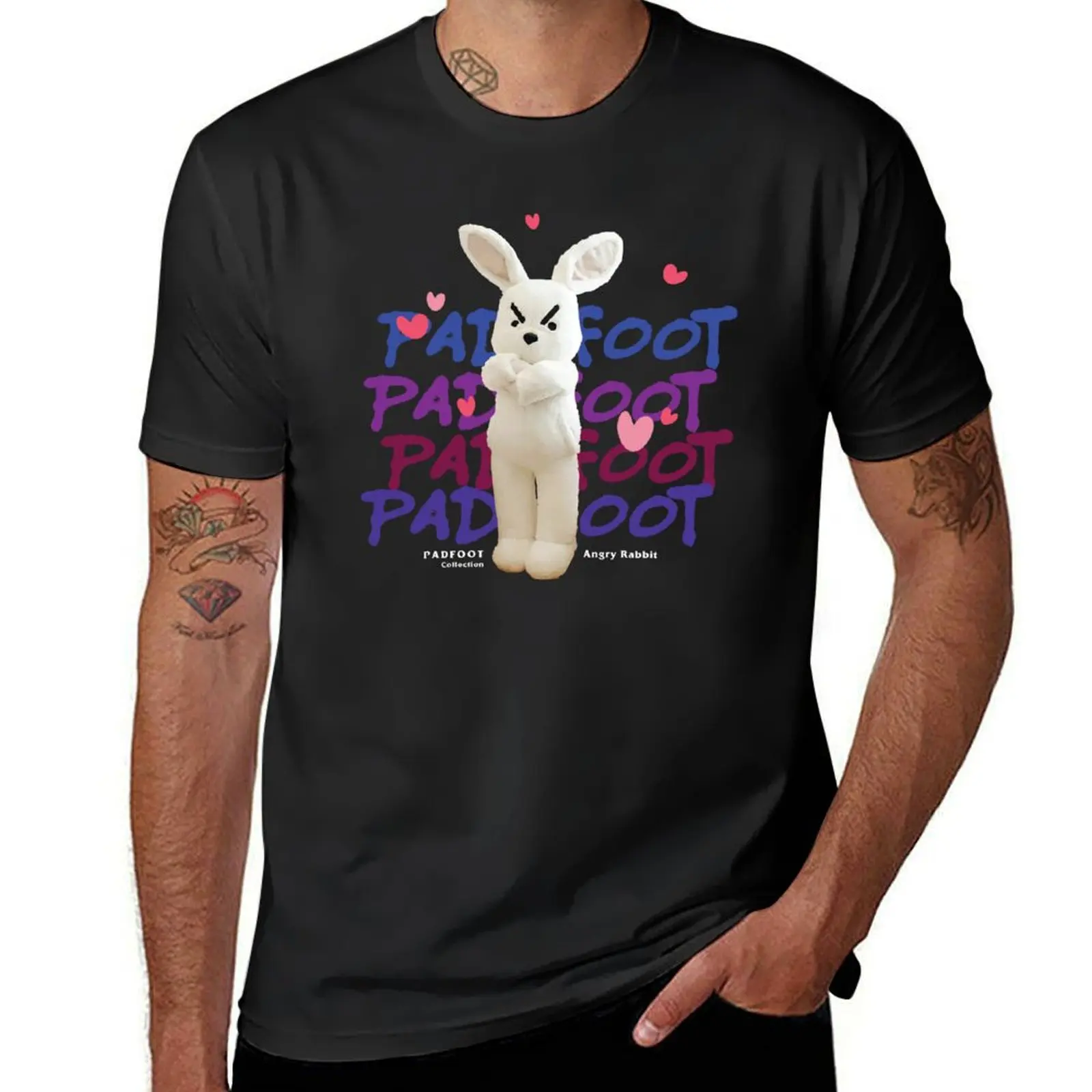 Angry rabbit Padfoot T-Shirt vintage clothes anime plus sizes mens tall t shirts