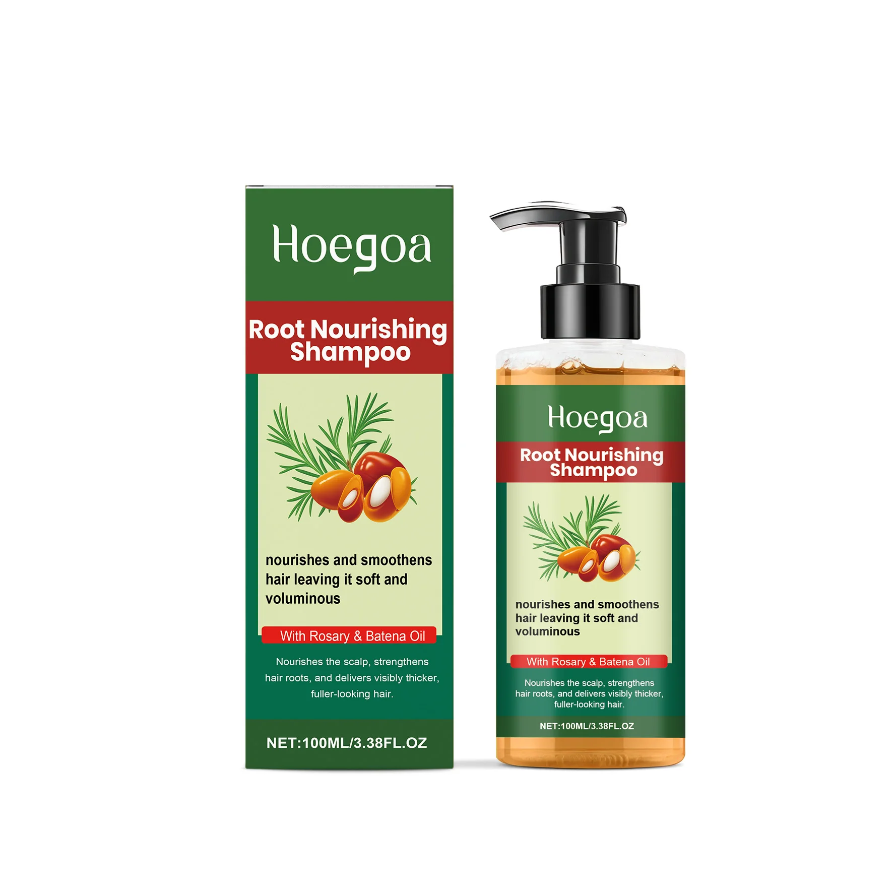 Plant-based Moisturizing Shampoo - Gently Cleanses and Cares for Hair, Leaving It Light, Naturally Shiny, and Smooth