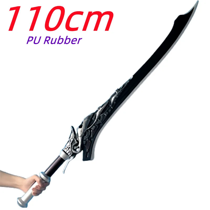 Game DMC Nero Red Queen Rebellion Sword Awakening Magic Black Blade Sword Weapon Skeleton Sword 1:1 Cosplay Model Gift Safety