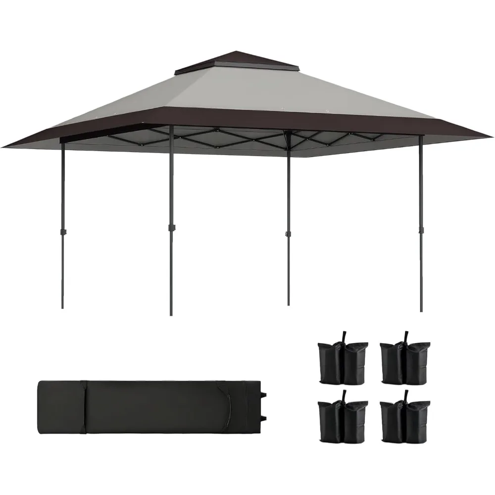 

13' x 13' Pop Up Canopy Tent, UPF50+ Instant Sun Shelter, Tents for Parties, Height Adjustable, with Wheeled Carry Bag