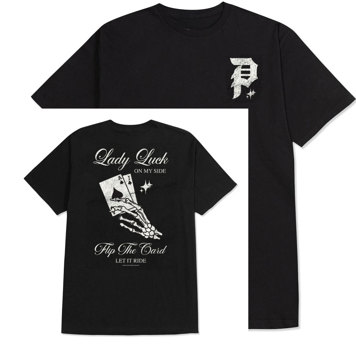 LADY LUCK TEE – Primi 2026 tive Skateboarding Graphic Printing High-end Luxury Unisex Style Both of Men and Women