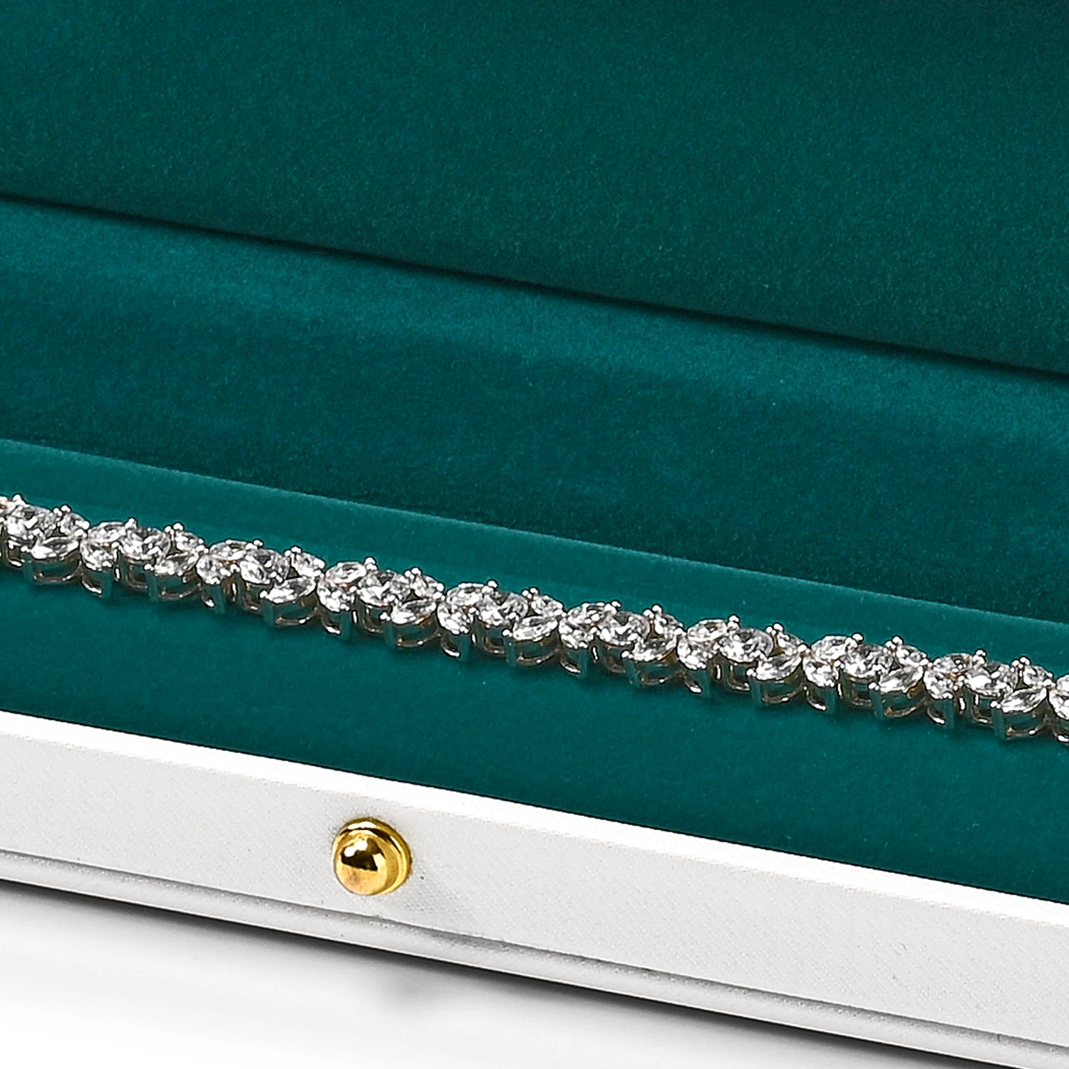 مجموعة Oirlv الخريف الجديدة من صناديق المجوهرات الفاخرة للنساء تتميز بصندوق هدايا بسيط باللون الأخضر والأبيض وصندوق قلادة على شكل صندوق هدايا #4