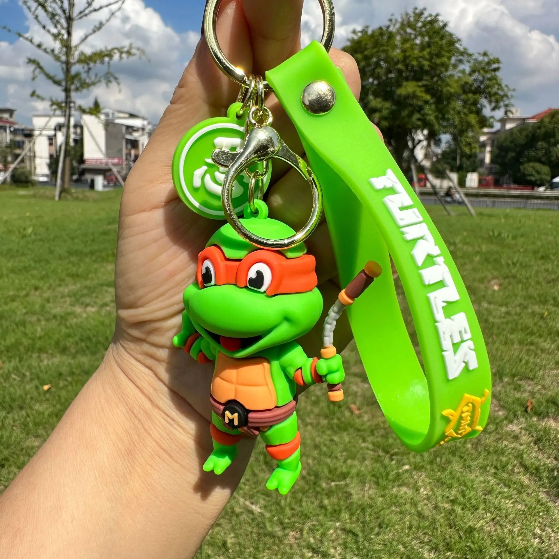 Teenage Mutant Ninja Turtles Keychain Turtle Bag Pendant Keychain Doll Pendant Ninja Doll Machine Birthday Gift