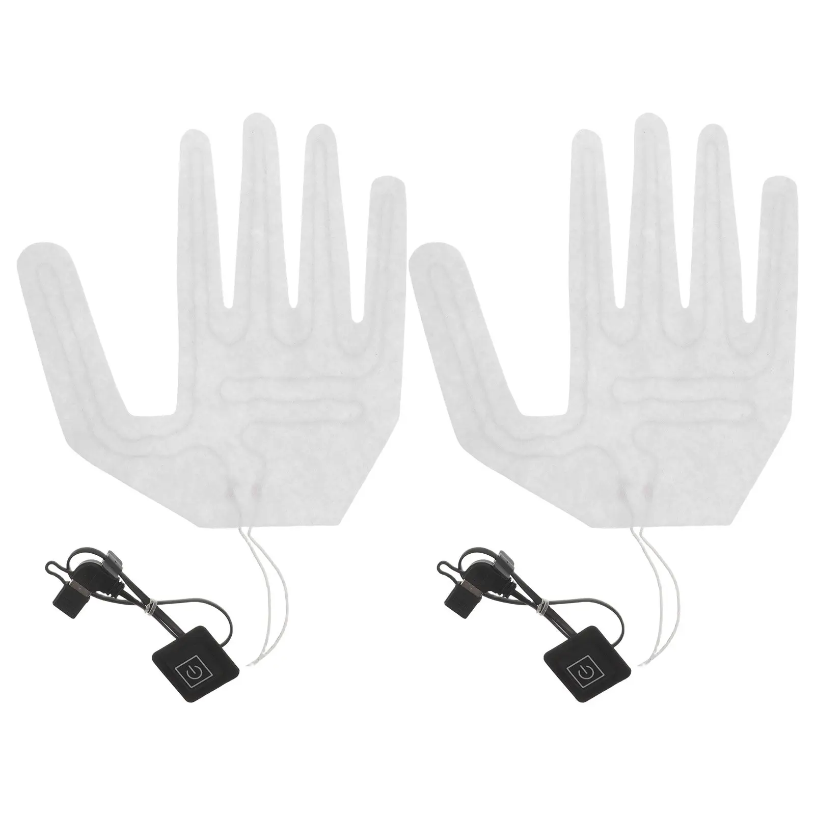 

2Pcs Electric Heating Element for Gloves Full Finger Heating Pad Energy Efficient Thermal Glove Heater Insert Comfortable Heated