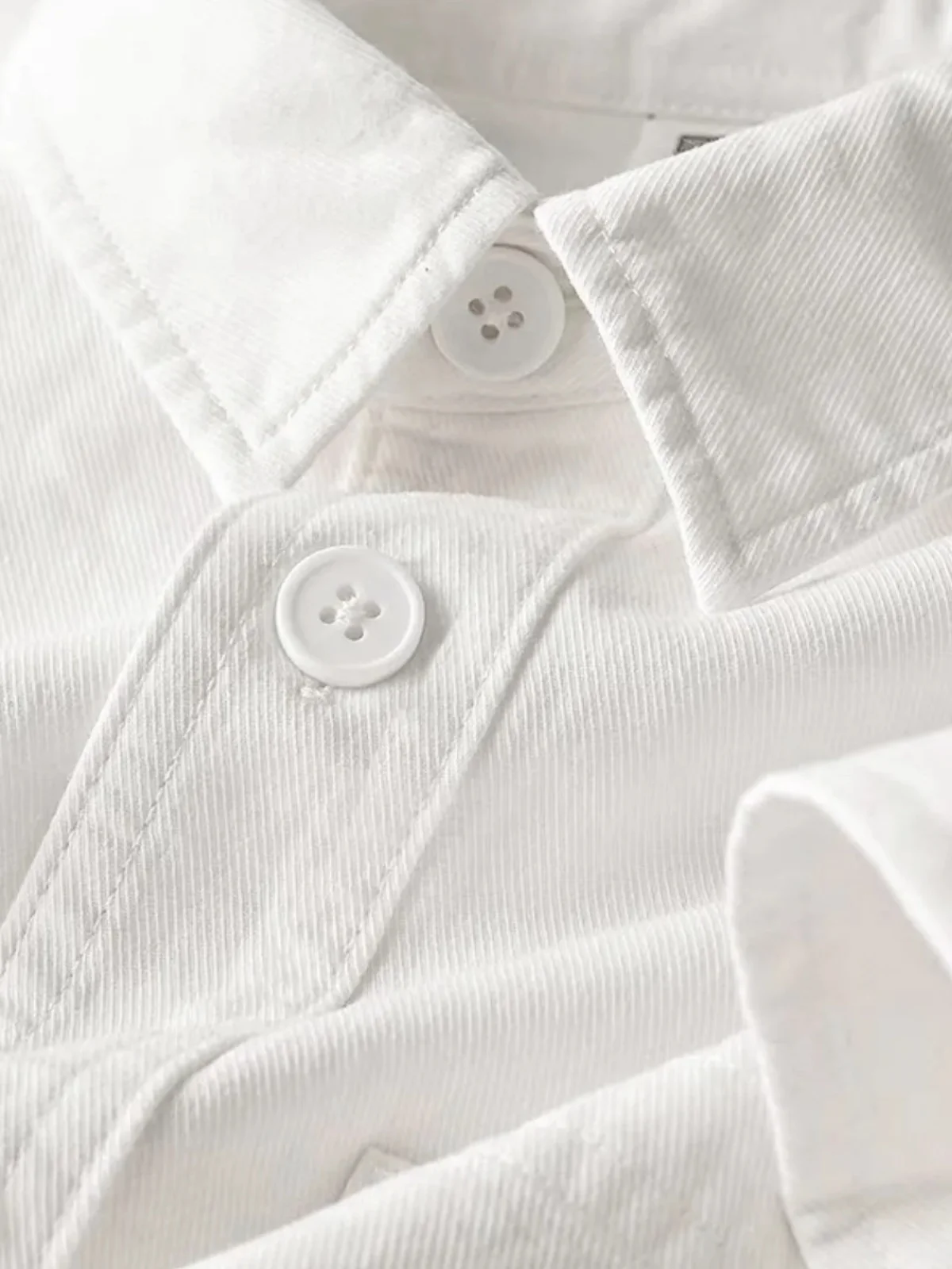White 100% Cotton Loose Long Sleeve Women's Shirt Spring Summer Korean Style Versatile Outerwear Sun Protection Button up