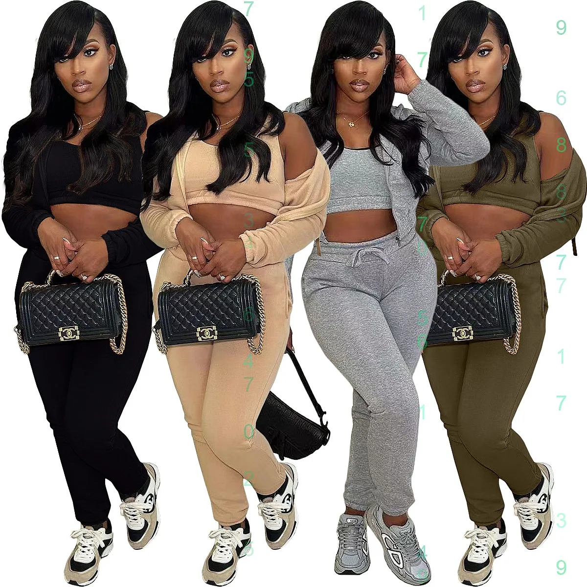 

Cozy Fleece Hoodie Jogger Set Matching Tracksuit Women Sweatshirt Jumpsuit Loungewear Spring Summer