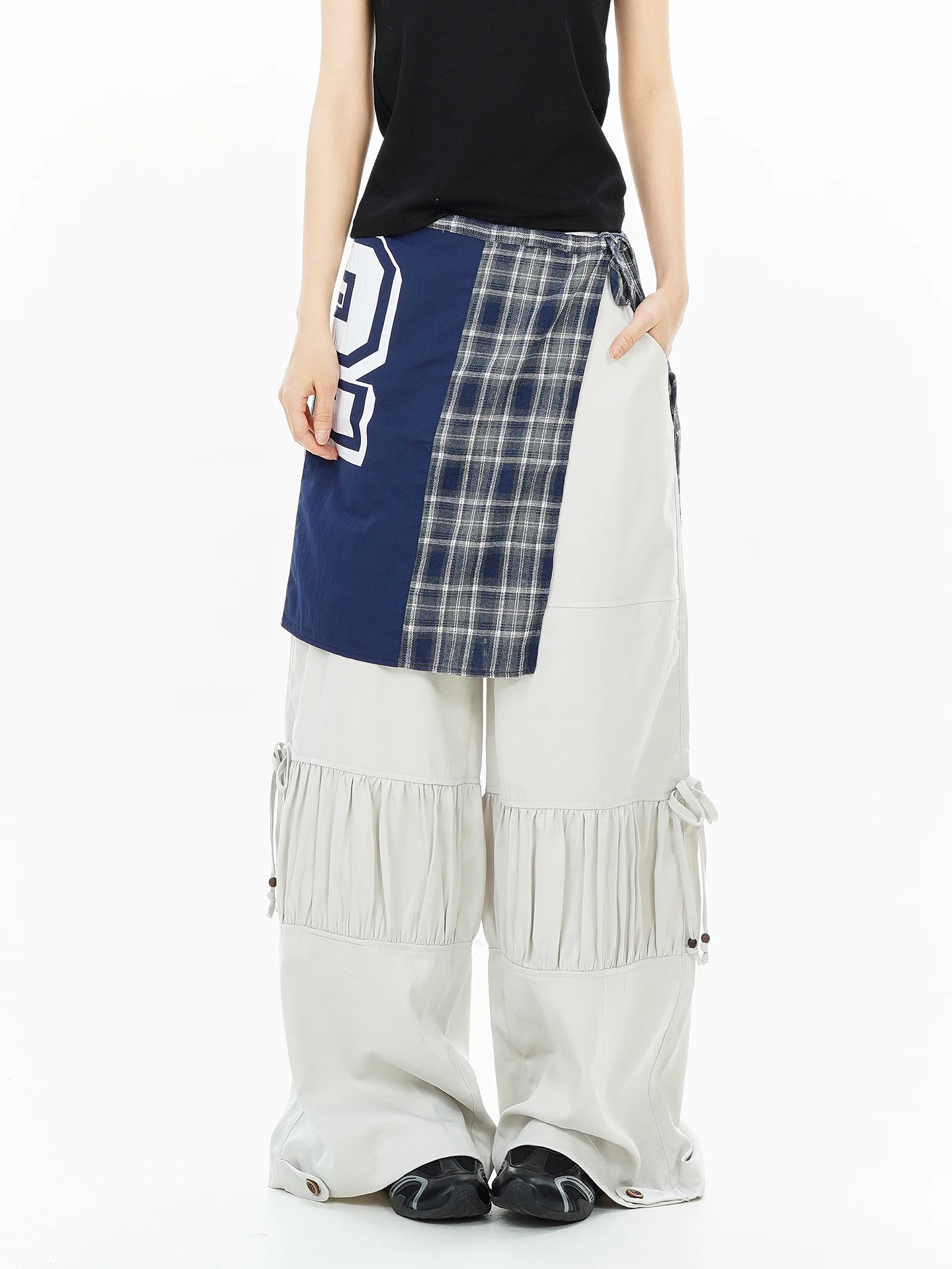 Street Style Women's Loose Fitting Cargo Pants Autumn New Arrival Floor Length Wide Leg Pants Versatile Layering Design