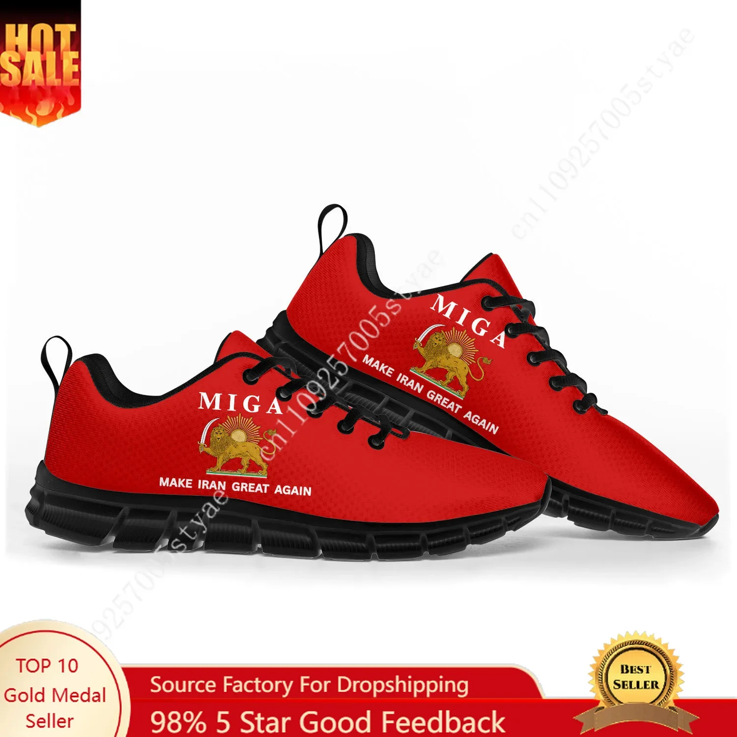 MAKE IRAN GREAT AGAIN Sports Shoe Mens Womens Customized Sneakers High Quality Couple Shoes