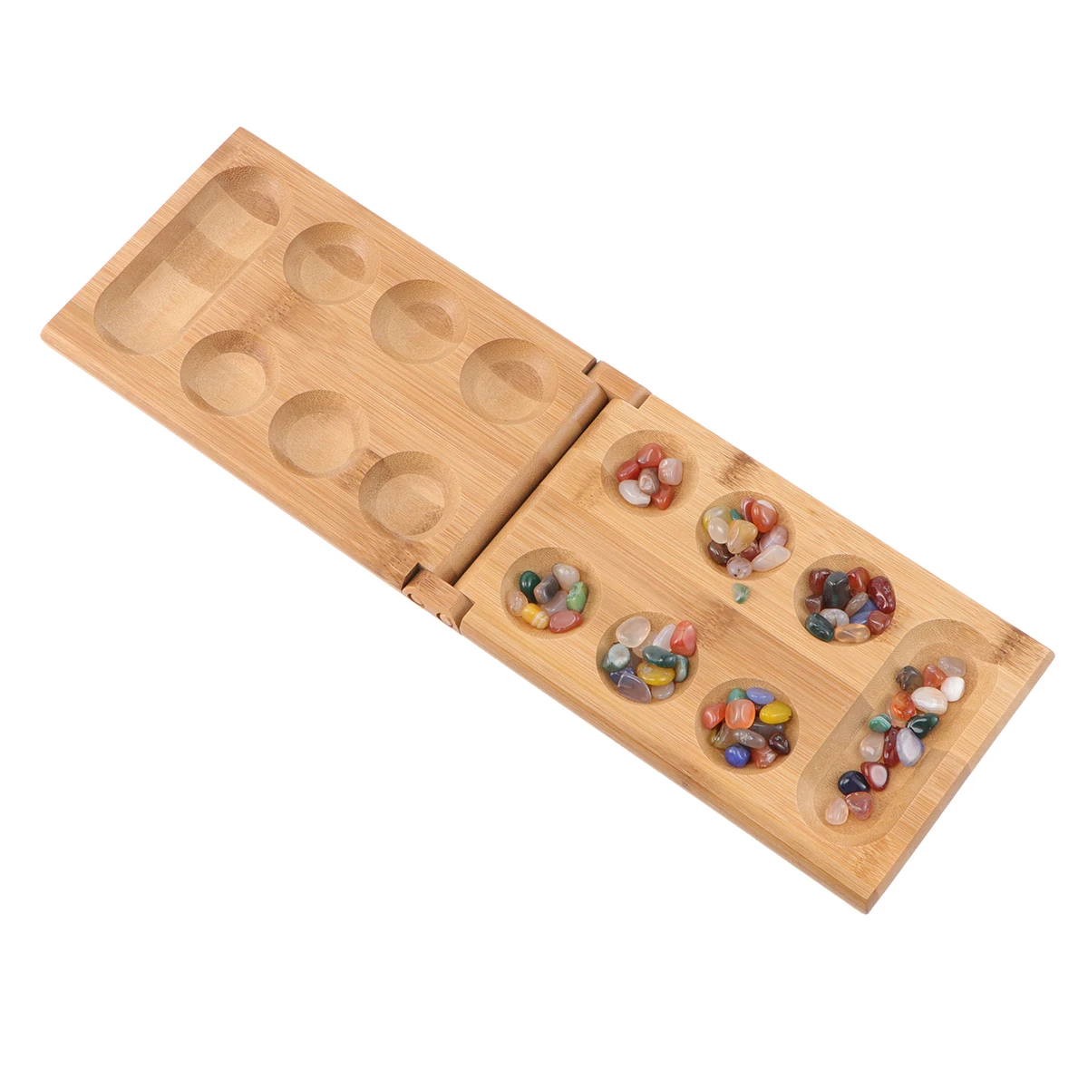 wooden Mancala Board Game Mancala Thinking Puzzle Game African Chess Mancala Strategy Game for Kids Children Mancala Board Game