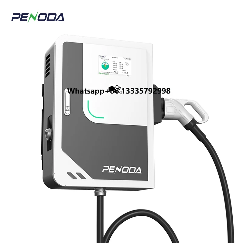 

PENODA Commercial Level3 DC EV Charger Station OCPP Wall-mounted CCS1 2 GBT 20 30 40kw EV Fast Charger for EV Charging Station