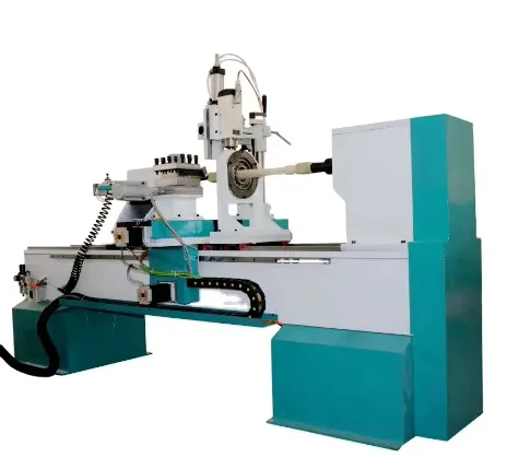 Torno de madeira CNC automático Ca-1530 com sistema de controle profissional de 4 eixos
