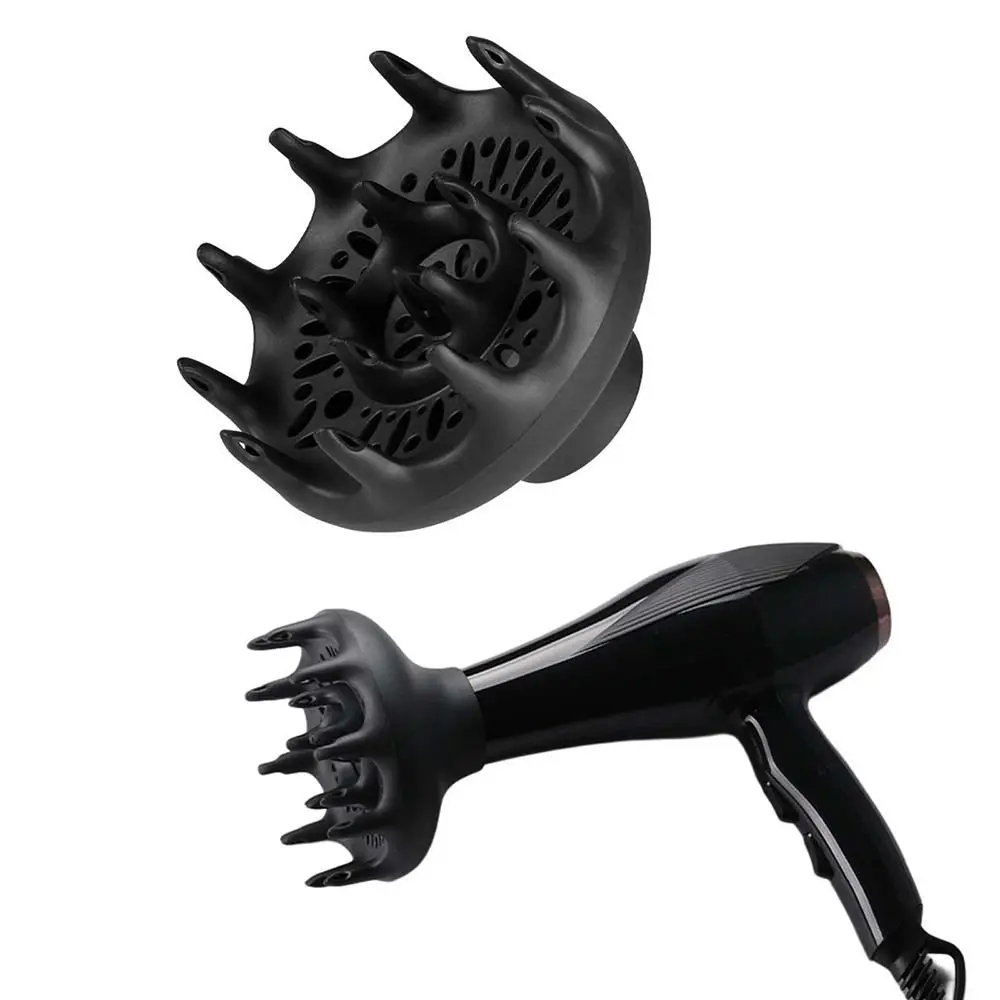 Black Hair Roller Curly Tool Salon Hair Air Curler Hair Dryer Curls Diffuser Blower Hairdressing