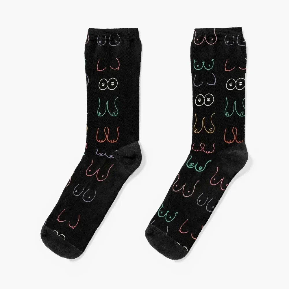 

Neon Boobs Socks New year's Men's winter gifts Running Socks Woman Men's