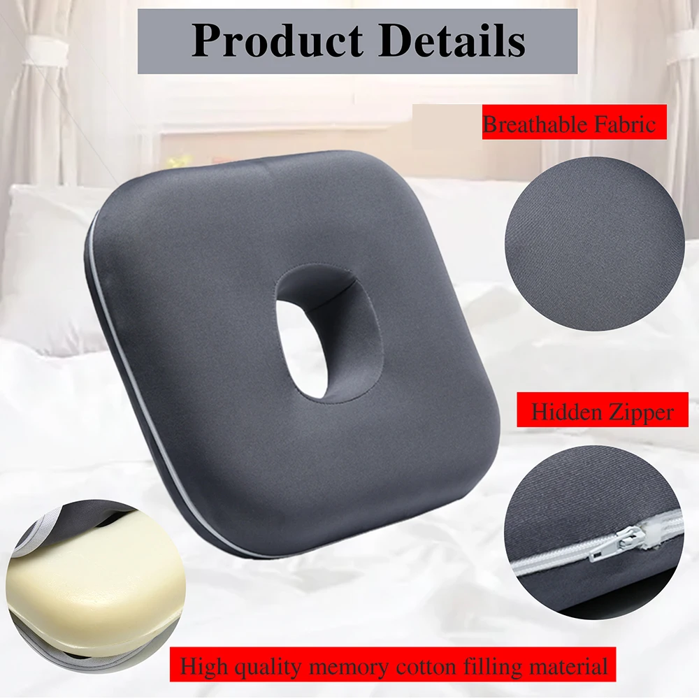 Ear Piercing Pillow for Side Sleepers, CNH and Ear Pain Ear Inflammation，with an Ear Hole Sleeping Pillow, Ear Guard Pillow