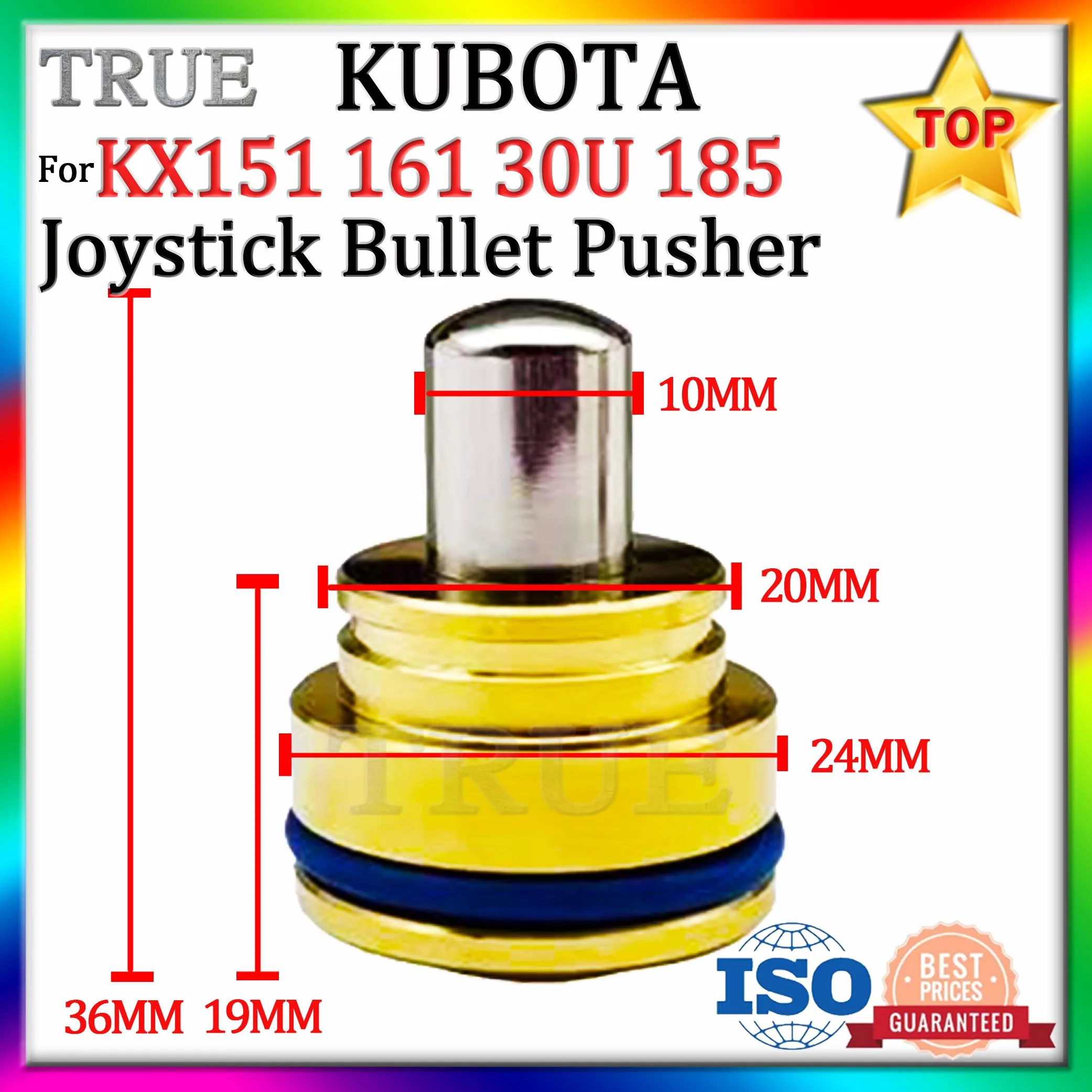 For Kubota 161 155 165 15 183 Joystick handle bullet Double oil seal Rexroth excavator Joystick Pusher accessories Parts