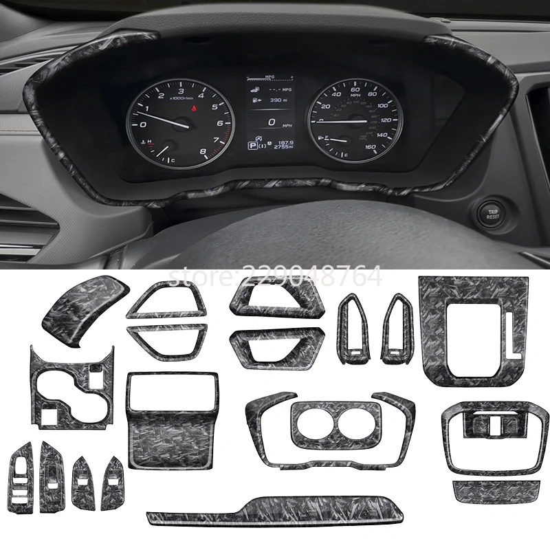 

RHD For Subaru Forester 2024 2025 ABS Forging pattern Window switch Button Lift Gear Shift Panel Trim Car InteriorAccessories