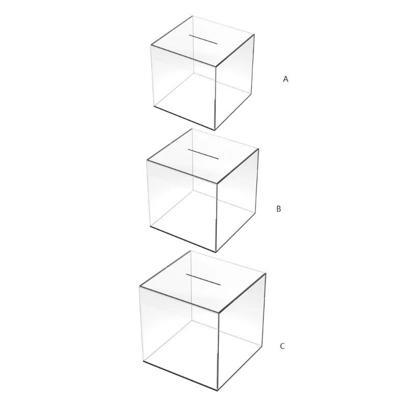 Spaarvarkens voor volwassenen Helder acryl Spaarpot Woondecoratie Geweldige cadeaus 15UB