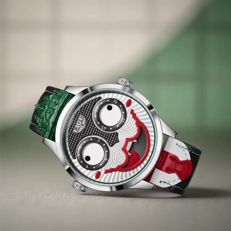 LIGE Cool Joker Watch Men Classic Men's Clown Watches Fashion Leather Strap Waterproof Quartz Wristwatches For Men Reloj Hombre - Image 6