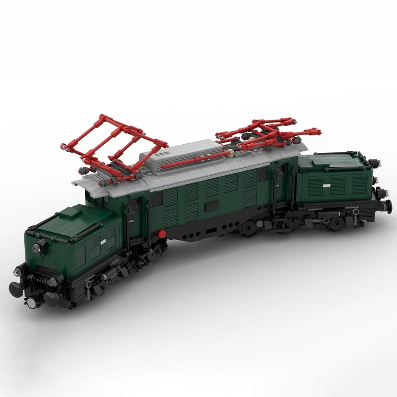 City Train DR E94 Blocos de Construção para Crianças, Modelo de Locomotiva Elétrica, High Tech Montado Tijolos, Long Rail Track, Presentes Brinquedos, MOC-109267