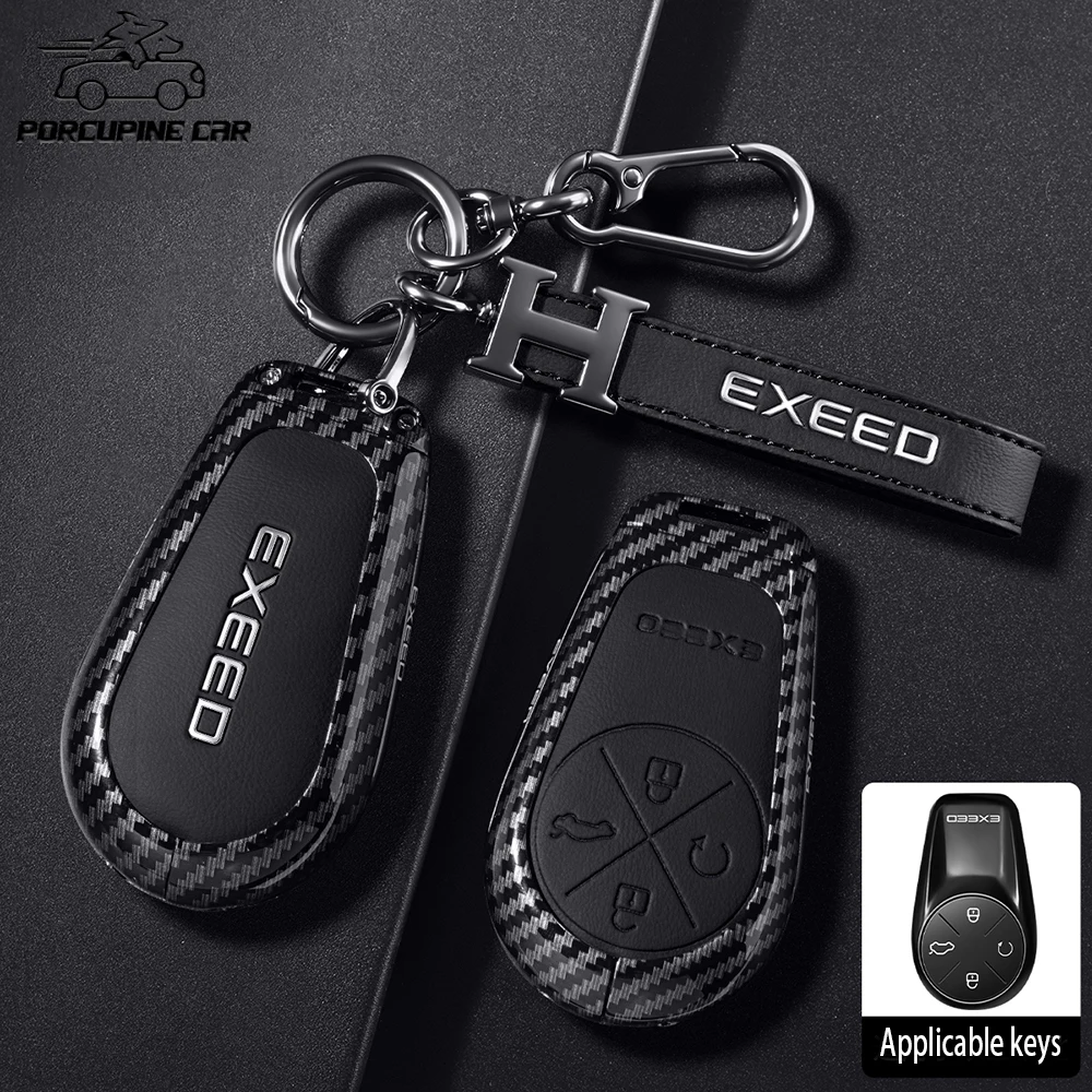 For Chery Exeed VX RX CDM FL LX TXL PHEV Exlantix ET Exlantix ES 2025 Car Key Case Remote Cover Shell Keychain Accessories