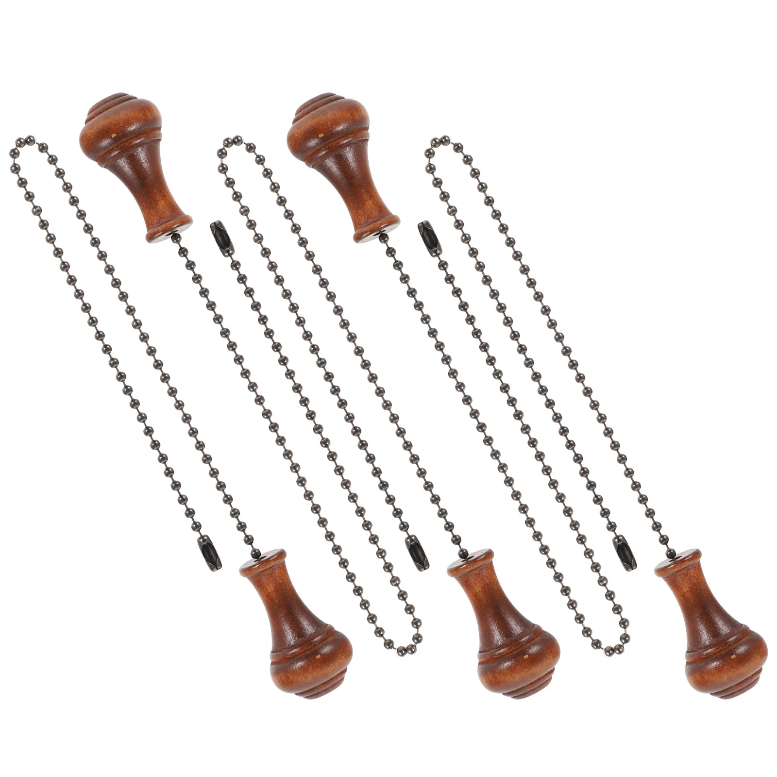 

5pcs Beaded Pull Chain for Ceiling Fans Lights Decorative Fan Extender Vintage Bedside Lamp Chains Log