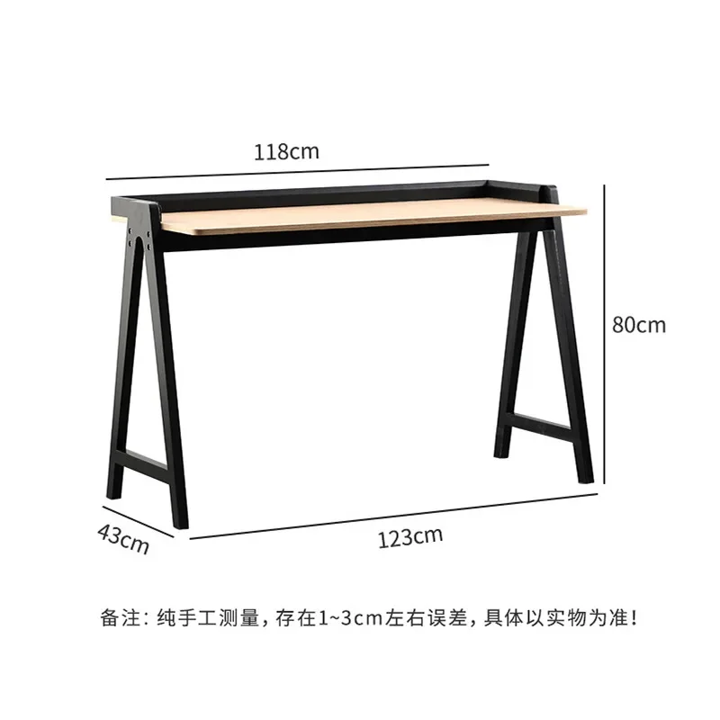 Desktop computer desk Simple modern student home desk with bookshelf 5