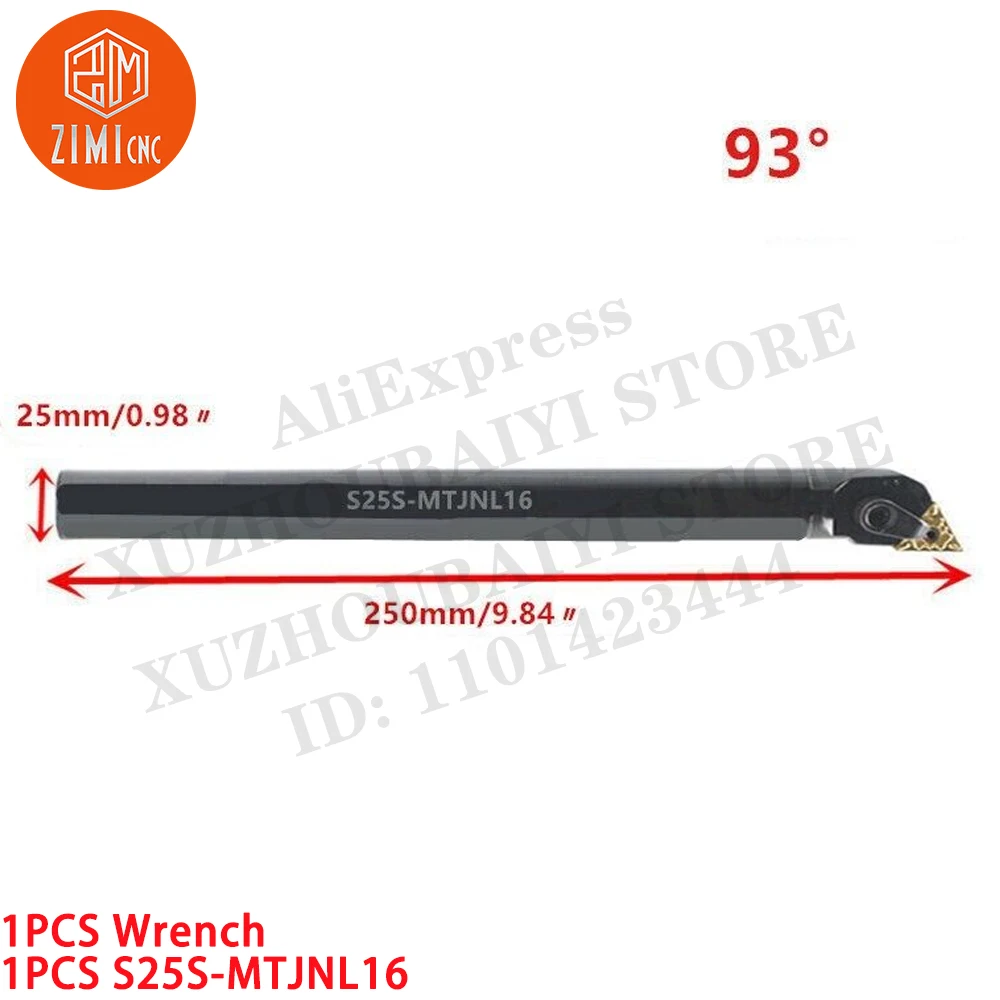 

1PCS S25S-MTJNL16 CNC Lathe Internal Turning Tool Holder Boring Bar For TNMG160404 Carbide Inserts metal mechanical cutting tool