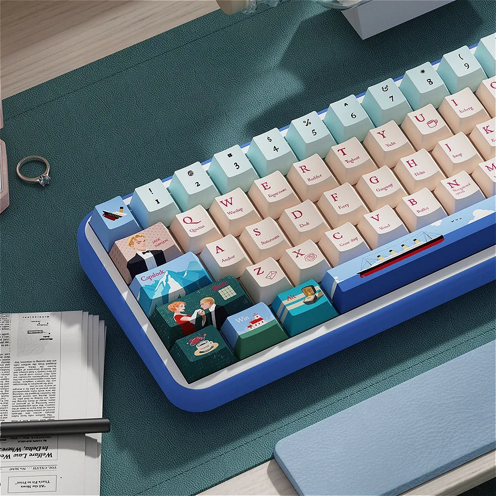 

138 Keys, Titanic, Keycaps, Sublimation PBT Cherry, Keycaps, Mechanical Keyboard for Gateron Cherry MX Switch