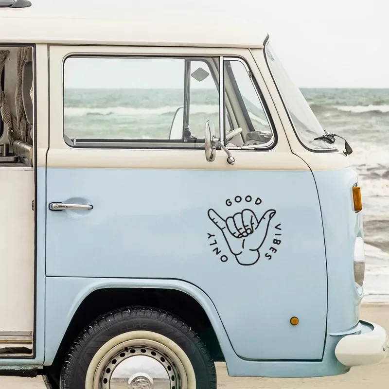 ملصقات لديكور السيارة ، شاحنة ، قافلة ، ركوب الأمواج ، اهتزاز جيد فقط ، إكسسوارات جميلة ، دعم للتخصيص