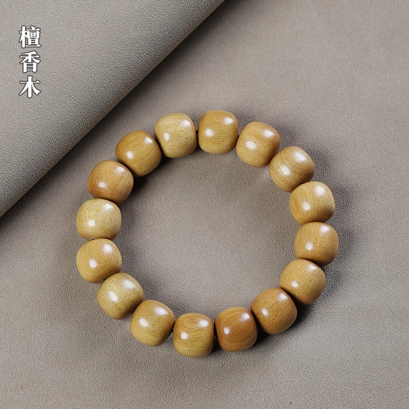 

UMQ Boss Sandalwood Old-Styled Bead Bracelet Men's and Women's Bracelet Crafts Buddha Beads Rosary Rosewood Popular Jewelry Wood