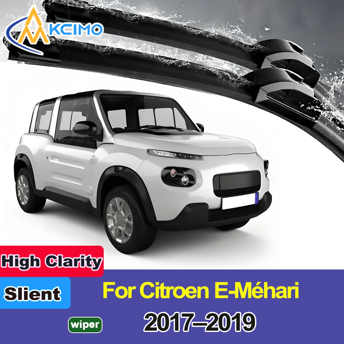

2PCS New Front Windshield Wiper Blade for Citroen E-Méhari 2017-2019 Front Windshield Auto Wipers Blade Accessories 2019 2018