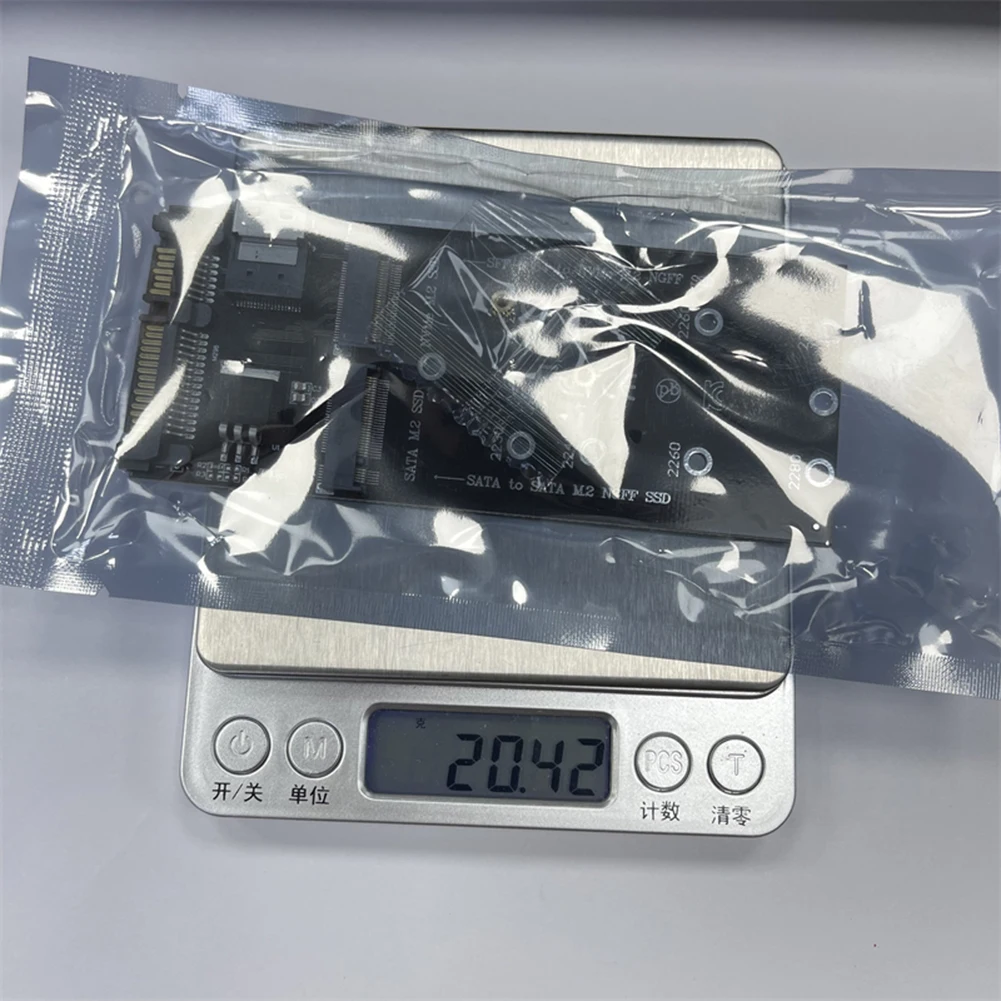 

M.2 To SATA Adapter SFF-8654 To M2 NVME SSD Converter 22Pin SATA To M2 Expansion Card 2 in 1 Combo Adapter for PC Mainboard