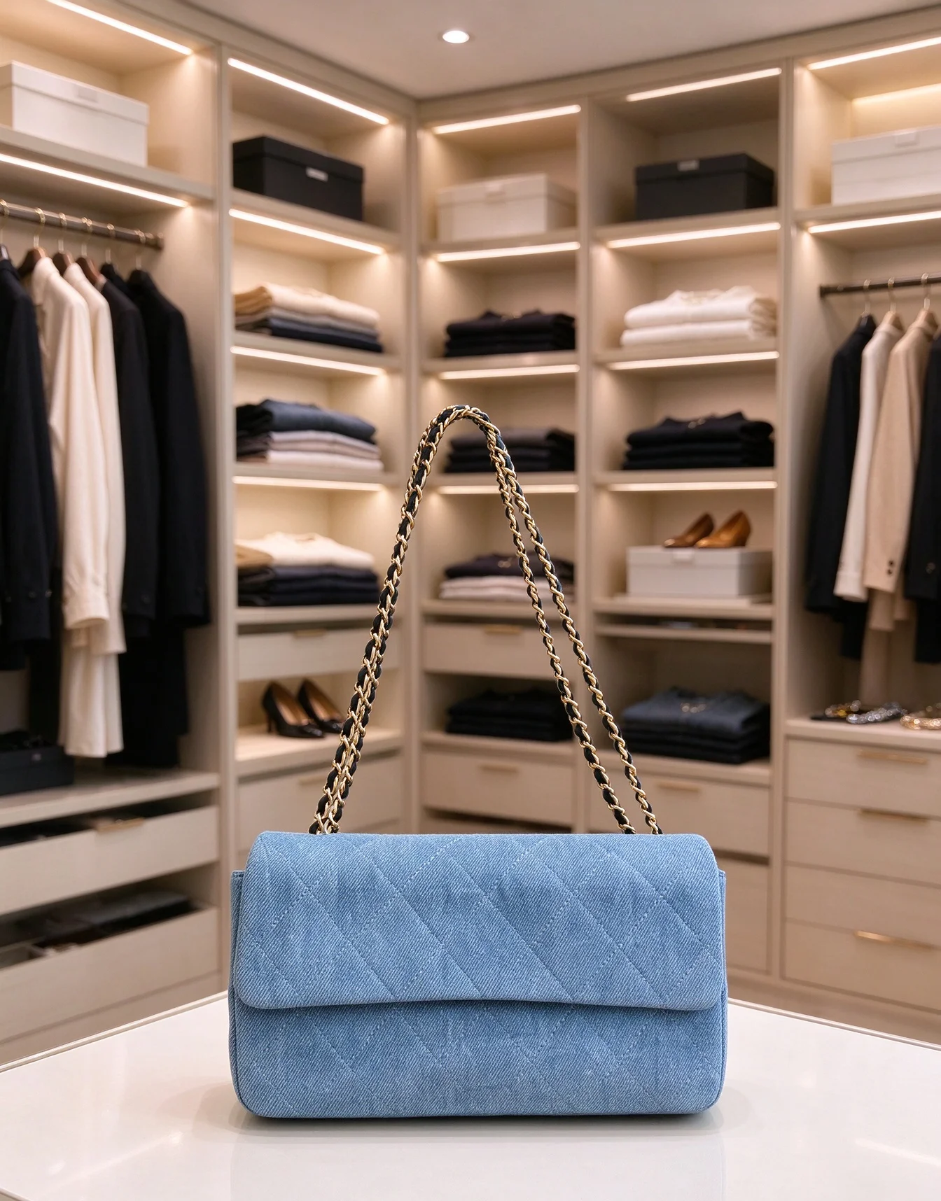 Solid Color Chain Designer Women Handbag Versatile Shoulder Crossbody Bag, Smooth PU Leather Ladies Top Handle Purse, Classic Flip Cover Design, Multi Pocket For Dating Shopping Office Daily Use