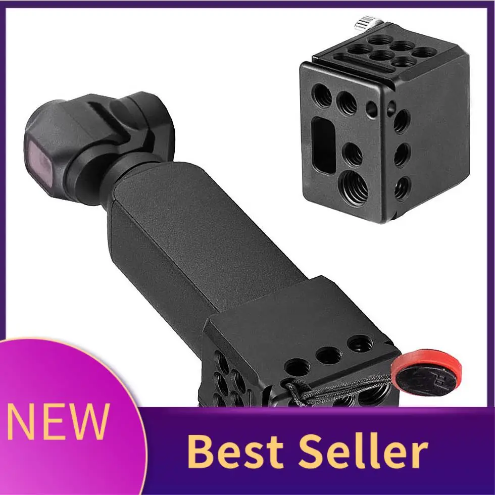 M07K-For DJI Osmo Pocket Tripod Mount Adapter Cage Base With 1/4 Mount And Arca Swiss Quick Release System