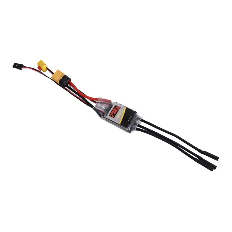

WOWFU-75A Brushless RC ESC Electronic Speed Controller For 540/3650/3670 Brushless Motor Model Car/Boat With XT60 Power Plug